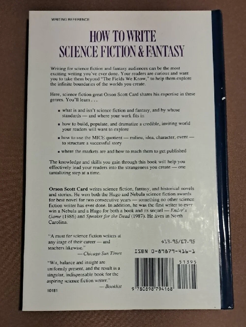 How to Write Science Fiction and Fantasy Notebook - Navy